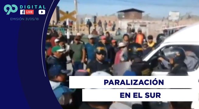 90 Digital: movilizaciones en el sur del Perú por alza de combustibles