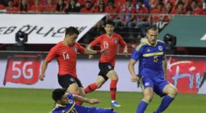 Corea del Sur fue goleado por Bosnia en la previa del Mundial