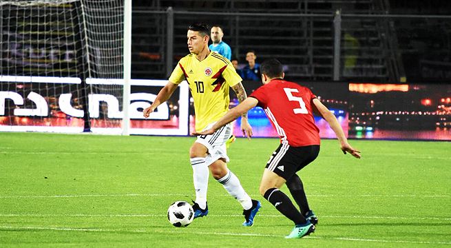 Colombia y Egipto igualaron sin goles en partido amistoso previo a Rusia 2018