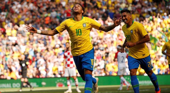 Brasil ganó 2-0 a Croacia con golazo de Neymar