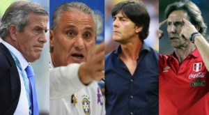 Tite, Löw, Tabárez, Gareca: técnicos veteranos y novatos se verán en Rusia 2018