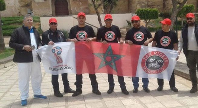 Rusia 2018: Hinchas marroquíes recorren 6000 km en moto para apoyar a su selección