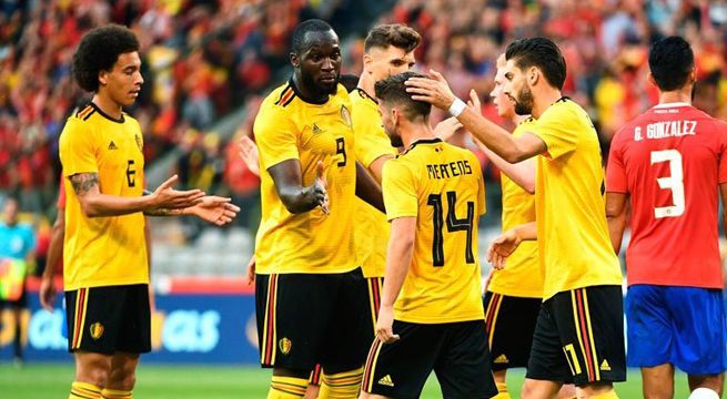 Bélgica confirma su condición de candidato a Rusia 2018 al aplastar 4-1 a Costa Rica