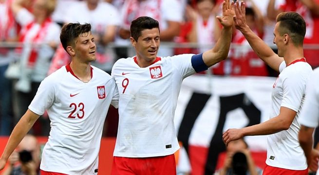 Rusia 2018: Polonia goleó a Lituania y llega entonado al Mundial