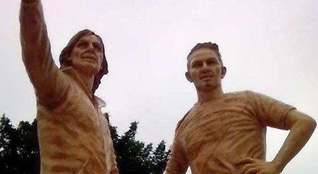 San Miguel: Estatua de Ricardo Gareca y Paolo Guerrero causa polémica entre los vecinos