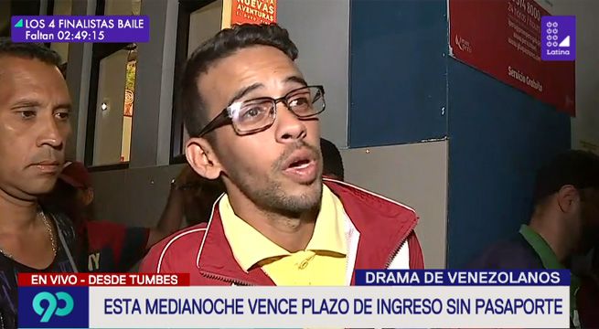 Tumbes: ciudadano venezolano contó cómo la Guardia Nacional Bolivariana le quitó sus alimentos