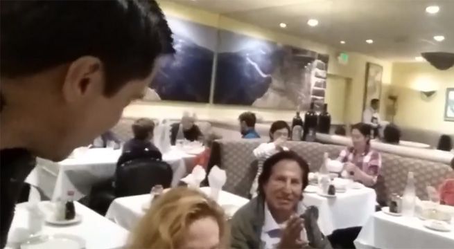 Alejandro Toledo: difunden video suyo en restaurante de California