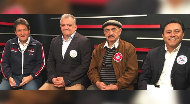 Guerra García, Zurek, Ocrospoma y Fernández Chacón debaten propuestas para Lima