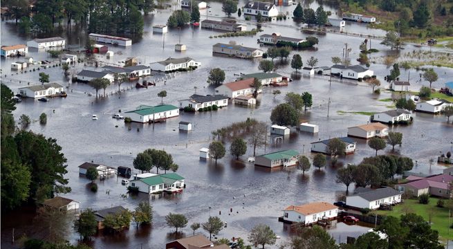 Florence: inundaciones causadas por huracán amenazan a pueblos de Carolina del Norte y del Sur