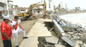 Trujillo: fuerte oleaje destruyó malecón del balneario de Huanchaco