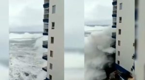 España: olas de 8 metros desataron pánico en el norte de Tenerife