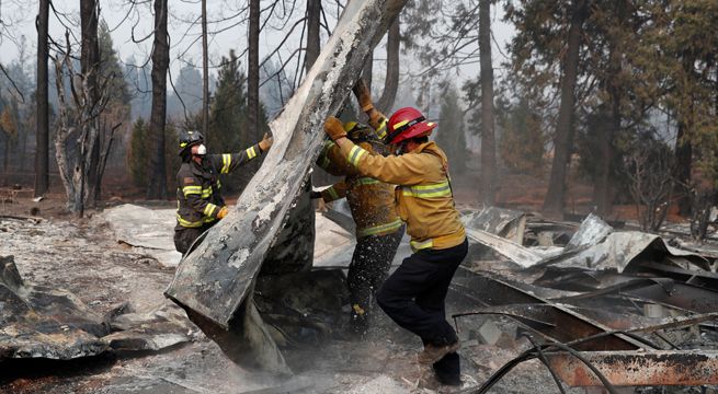 Camp Fire en California deja ya 88 muertos y 196 desaparecidos