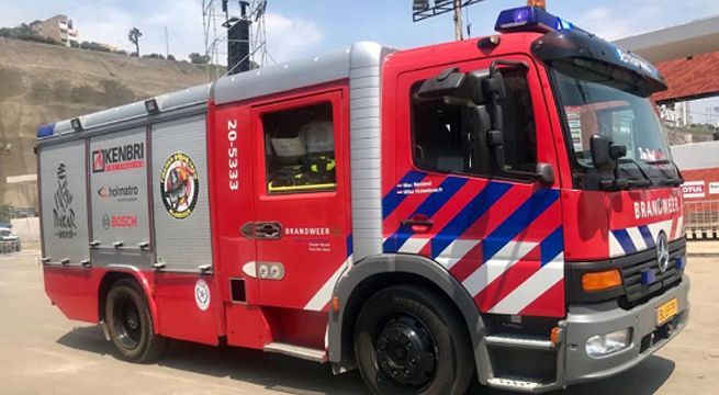 Rally Dakar 2019: equipo holandés dona camión contraincendios para bomberos