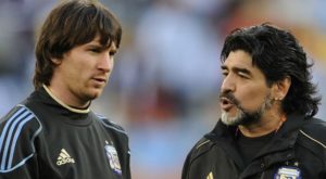 Diego Armando Maradona volvió a enfilar sus críticas contra Lionel Messi