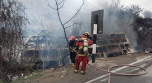 Carretera Central: 18 personas heridas por accidente vehicular