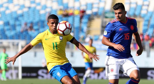 Brasil y Colombia empataron en el primer duelo del hexagonal final del Sudamericano Sub 20