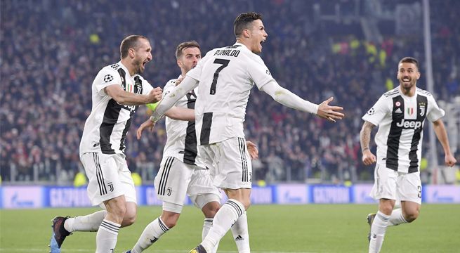 Juventus clasifica en la Champions League con gran actuación de Cristiano Ronaldo