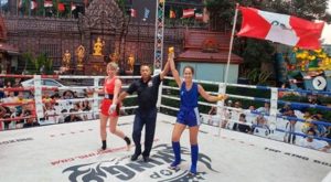 Peruana Fiorella Conroy se proclamó Campeona Mundial de Muay Thai