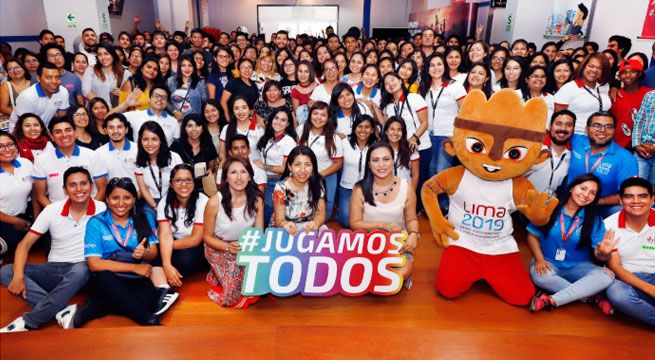 Clausura del proceso de capacitación a voluntarios de Lima 2019 reunió a cientos de jóvenes