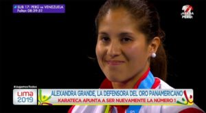 Alexandra Grande, la karateca defensora del oro panamericano