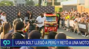 Usain Bolt llegó al Perú y retó a una mototaxi [Video]