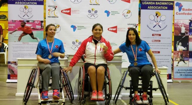 Perú gana cinco medallas en Uganda en Para-Badminton Internacional