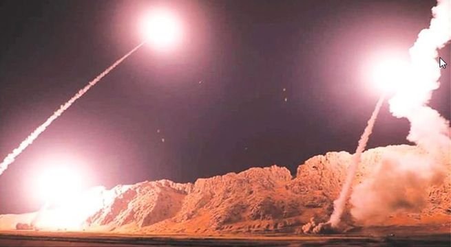 Irán disparó más de una docena de misiles contra bases de Estados Unidos en Irak