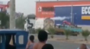 Piura: fuga de gas en camión cisterna alarmó a vecinos de Sullana [VIDEO]