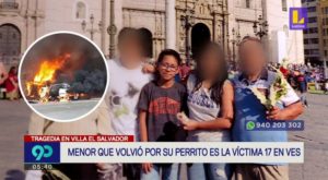 Menor que volvió por salvar a su perrito es la víctima 17 en Villa El Salvador [VIDEO]