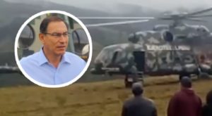 Helicóptero que llevaba a Martín Vizcarra aterrizó de emergencia cerca de Huancayo [VIDEO]