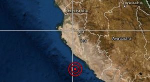 Sismo de magnitud 4.6 se reportó esta tarde en Ica