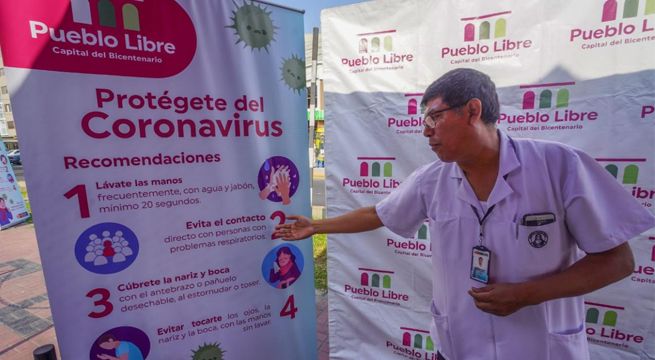 Municipalidad de Pueblo Libre y Minsa orientan a vecinos sobre el coronavirus [FOTOS]