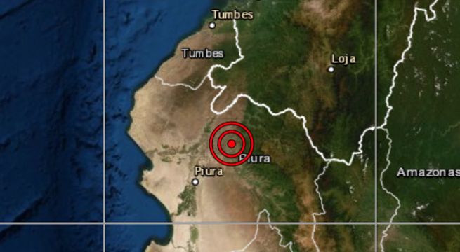 Sismo de magnitud 4.6 se registró en Piura esta madrugada