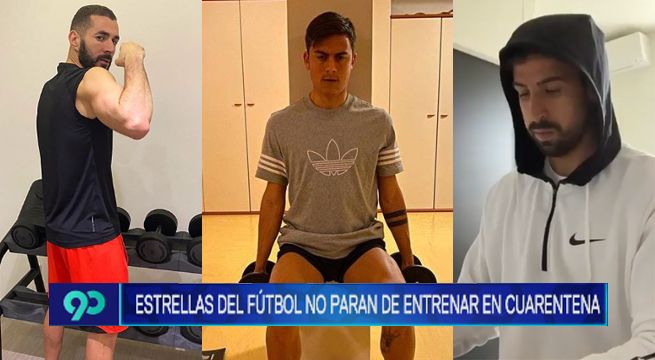 Estrellas del fútbol no paran de entrenar en cuarentena [VIDEO]