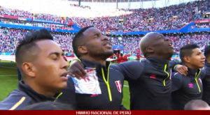 (VIDEO) Perú vs. Dinamarca: Así se cantó el himno peruano en Rusia