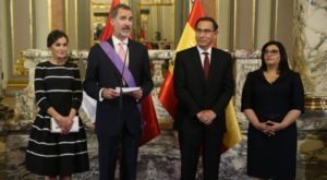 El primer día de los reyes de España en Lima