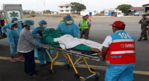 Trasladan desde Tumbes a heridos con graves quemaduras