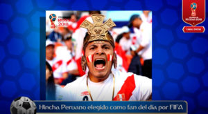 Hincha peruano es elegido el fan del día por la FIFA