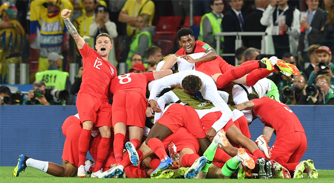 Rusia 2018: Inglaterra vence a Colombia en los penales y pasa a cuartos de final