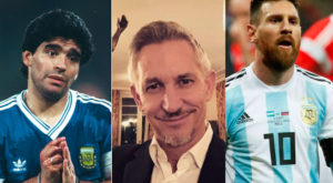 Mundialitis: Gary Lineker asegura que Lionel Messi es mejor que Diego Maradona