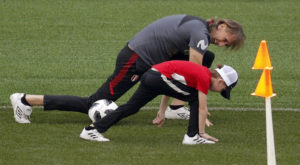 (Video) Nieto de Ricardo Gareca protagonista de los entrenamientos de la selección peruana