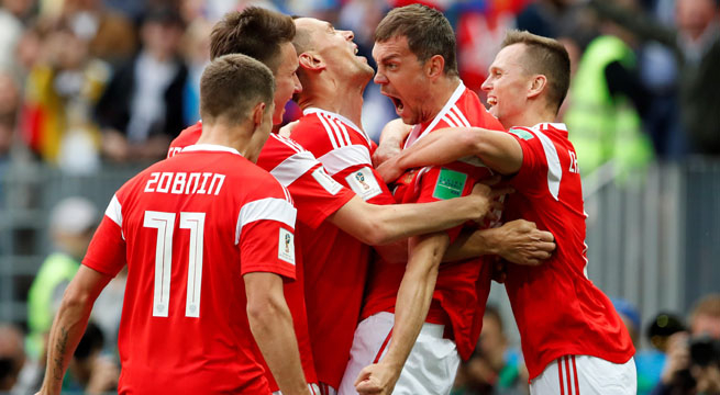 Rusia 2018: Artem Dzyuba pone el 3-0 y Rusia golea a Arabia Saudita