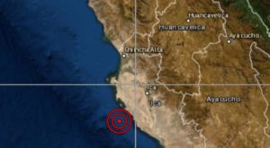 Sismo de magnitud 4.0 se registró esta mañana en Ica