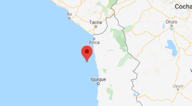 Sismo de magnitud 4.9 se reportó este miércoles al sur de Tacna