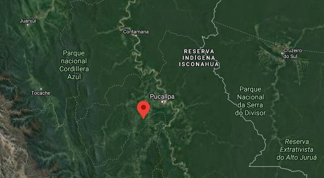 Sismo de magnitud 5.2 se produjo esta noche en Ucayali