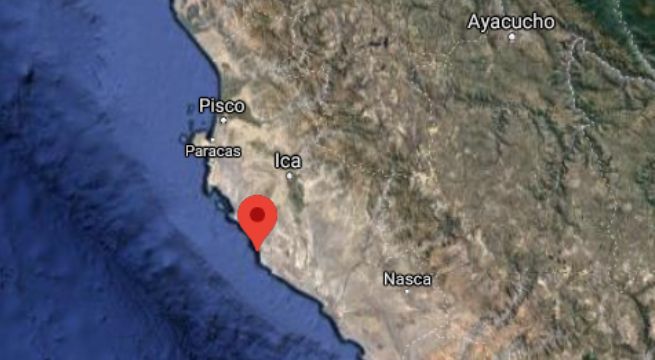 Sismo de magnitud 4.0 se produjo esta noche en Ica