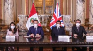 Perú suscribió acuerdo con el Reino Unido para reconstrucción del norte