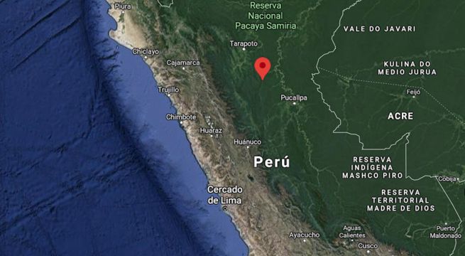 Sismo de magnitud 4.4 se produjo esta mañana en Loreto