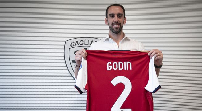 Diego Godín es presentado como nuevo jugador del Cagliari