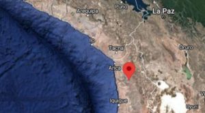 Sismo de magnitud 4.0 se reportó esta noche cerca de Tacna